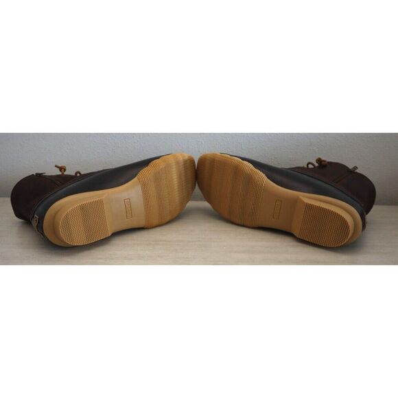 Sperry Top-Sider STS91176 Women's Sz 12M Tan/Dark Brown Saltwater Duck Boots - Picture 5 of 16